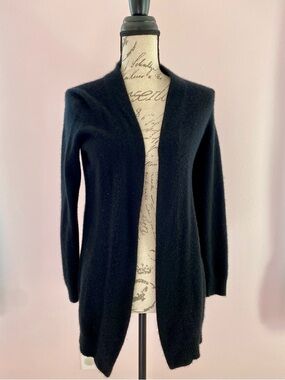 Black Open-Front Women's Sweater Cardigan Size Small